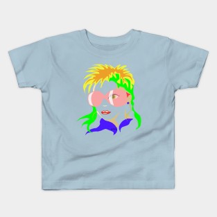 Fashion Girl with sunglasses Kids T-Shirt